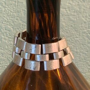 Brighton Silver-Tone Linked Live, Laugh, Love Ornate Bracelet